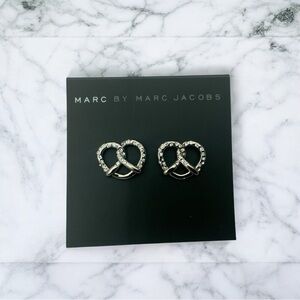 Marc By Marc Jacobs Silver Pretzel Earrings